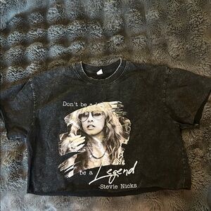 Black Stevie Nicks Graphic T-Shirt